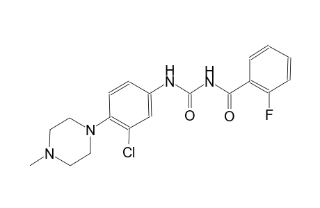 1-[3-Chloro-4-(4-methyl-piperazin-1-yl)-phenyl]-3-(2-fluoro-benzoyl)-urea