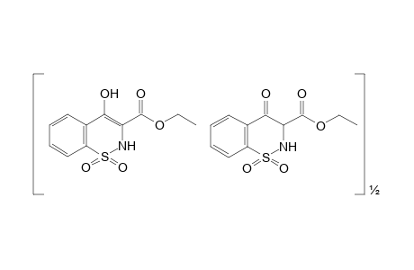 4-hydroxy-2H,1,2-benzothiazine-3-carboxylic acid, ethyl ester, 1,1-dioxide