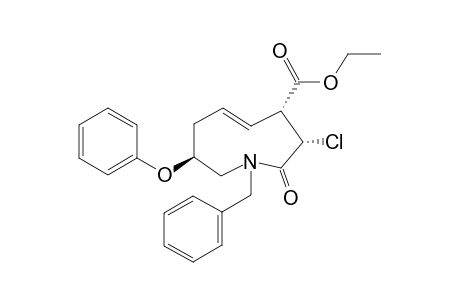 (PR)-(E)-(3R,4R,8S)-N-BENZYL-3-CHLORO-4-ETHOXYCARBONYL-8-(PHENOXY)-2,3,4,7,8,9-HEXAHYDRO-1H-AZONIN-2-ONE