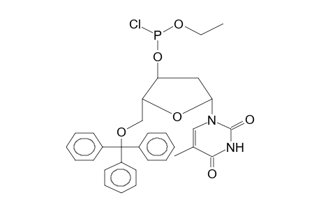 5'-o-Tritylthymidine-3'-ethylchlorophosphite