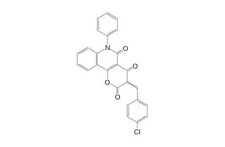 3-(4-Chlorobenzylidene)-6-phenyl-2H-pyrano[3,2-c]quinoline-2,4,5(3H,6H)-trione