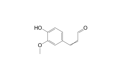 3-(4-hydroxy-3-methoxy-phenyl)propenal