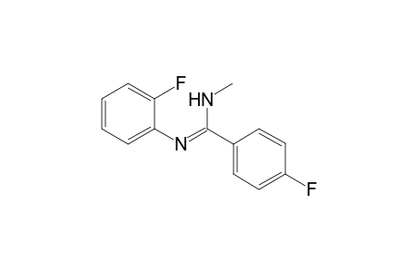 4-Fluoro-N'-(2-fluorophenyl)-N-methylbenzimidamide