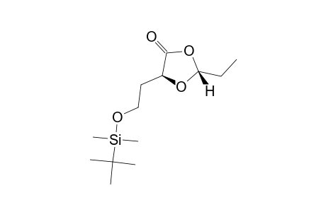 TERT.-BUTYLDIMETHYL-[2-[(4S)-2-ETHYL-5-OXO-1,3-DIOXOLAN-4-YL]-ETHOXY]-DIMETHYLSILANE;CIS-ISOMER
