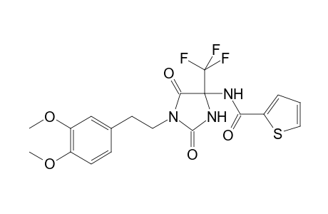 N-[1-[2-(3,4-dimethoxyphenyl)ethyl]-2,5-dioxo-4-(trifluoromethyl)-4-imidazolidinyl]-2-thiophenecarboxamide