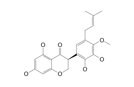 (3R)-5,7,2',3'-TETRAHYDROXY-4'-METHOXY-5'-PRENYLISOFLAVANONE