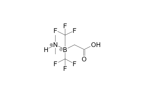 Acetic acid, [dimethylamine(N-B)bis(trifluoromethyl)boryl]-