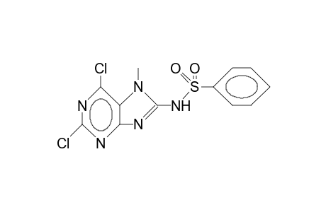 Benzenesulfonamide, N-(2,6-dichloro-7-methyl-7H-purin-8-yl)-