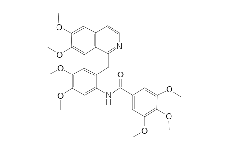 benzamide, N-[2-[(6,7-dimethoxy-1-isoquinolinyl)methyl]-4,5-dimethoxyphenyl]-3,4,5-trimethoxy-