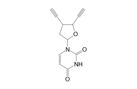 1-[4',5'-Diethynyltetrahydrofuran]pyrimidine-2,4(!H,3H)-dione