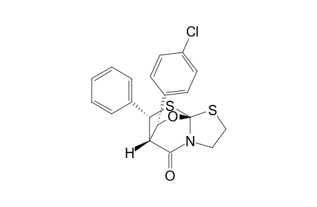 (1R*,7R*,8R*,11R*)-8-(4-Chlorophenyl)-11-phenyl-9-oxa-2,10-dithia-5-azatricyclo[5.2.2.0(1,5)]undecan-6-one
