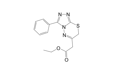 7H-[1,2,4]triazolo[3,4-b][1,3,4]thiadiazine-6-acetic acid, 3-phenyl-, ethyl ester