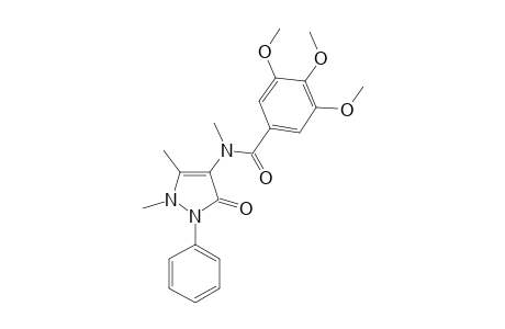 3-Pyrazolin-5-one, 2,3-dimethyl-1-phenyl-4-(3,4,5-trimethoxyphenylcarbonylmethylamino)-