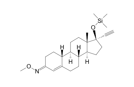 17.ALPHA.-ETHYNYL-17.BETA.-[(TRIMETHYLSILYL)OXY]-ESTR-4-ENE-3-ONE(3-O-METHYLOXIME)