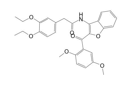 2-(3,4-Diethoxyphenyl)-N-[2-(2,5-dimethoxybenzoyl)-1-benzofuran-3-yl]acetamide