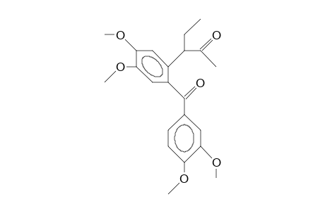 3-[2-(3,4-DIMETHOXYBENZOYL)-4,5-DIMETHOXYPHENYL]-2-PENTANON
