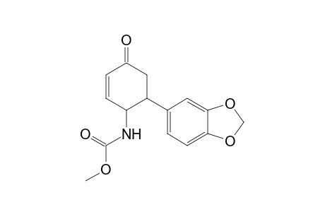 Carbamate, N-[6-(1,3-benzodioxol-5-yl)-4-oxo-2-cyclohexenyl)-, methyl ester