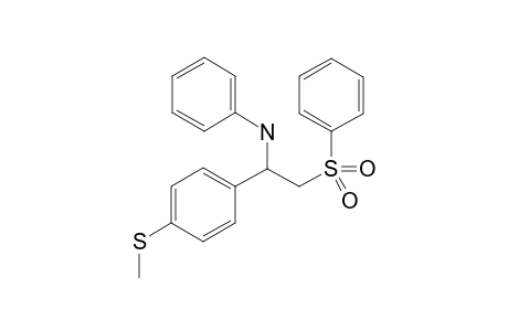 N-(1-(4-(Methylthio)phenyl)-2-(phenylsulfonyl)ethyl)aniline