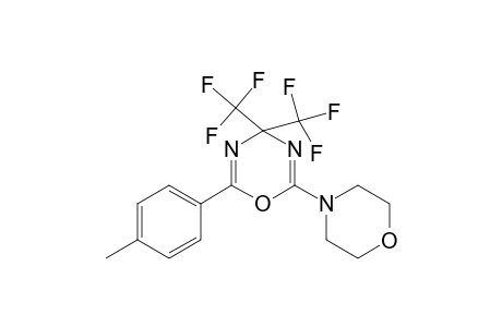 2-(4-Methylphenyl)-6-(4-morpholinyl)-4,4-bis(trifluoromethyl)-4H-1,3,5-oxadiazine