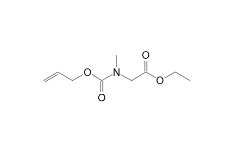 Glycine, N-methyl-N-allyloxycarbonyl-, ethyl ester