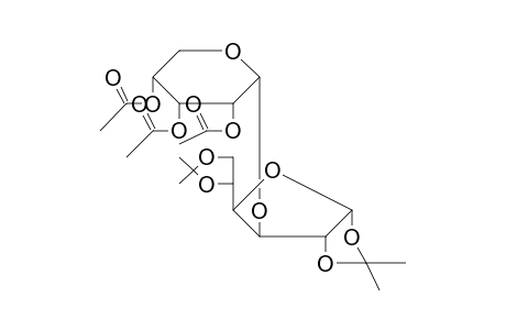 3-O-(2,3,4-tri-O-acetyl-.alpha.-D-ribopyranosyl)-1,2-5,6-di-O-isopropylidene-.alpha.-D-glucofuranose