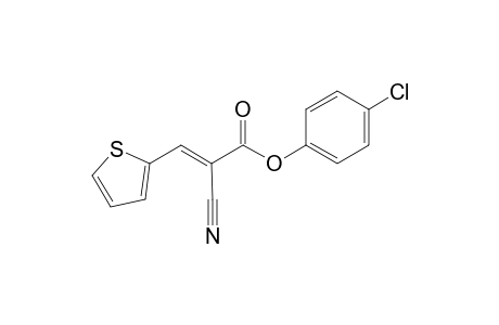 (4-chlorophenyl) (E)-2-cyano-3-(2-thienyl)prop-2-enoate