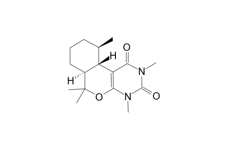 (6aRS,10SR,10aRS)-4,6,6a,7,8,9,10,10a-Octahydro-2,4,6,6,10pentamethyl-1H-[2]benzopyrano[3,4-d]pyrimidine-1,3(2H)-dione