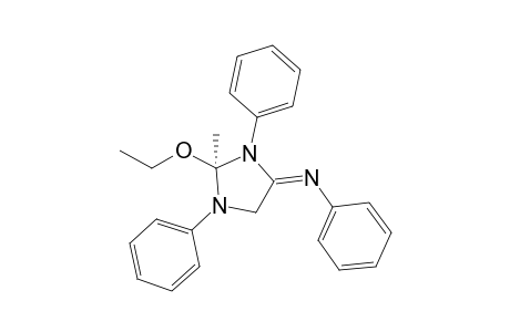 1,3-Diphenyl-2(R)-2-ethoxy-2-methyl-4-phenyliminoimidazolidine