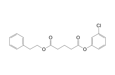 Glutaric acid, 3-chlorophenyl phenethyl ester