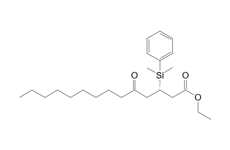 Ethyl (3S)-3-[Dimethyl(phenyl)silyl]-5-oxotetradecanoate