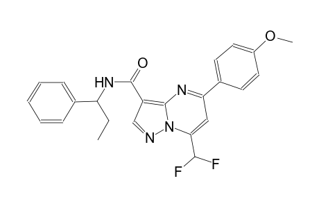 7-(difluoromethyl)-5-(4-methoxyphenyl)-N-(1-phenylpropyl)pyrazolo[1,5-a]pyrimidine-3-carboxamide