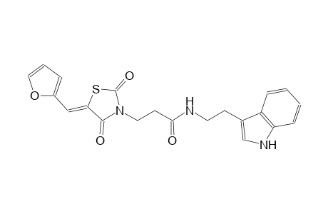 3-thiazolidinepropanamide, 5-(2-furanylmethylene)-N-[2-(1H-indol-3-yl)ethyl]-2,4-dioxo-, (5Z)-