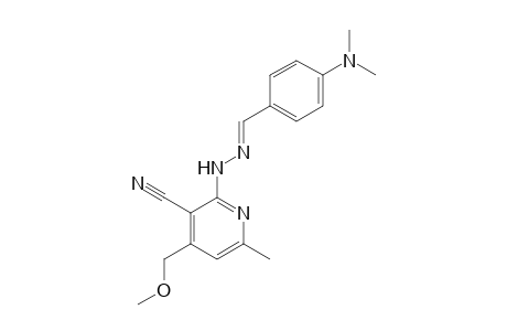 2-[4-(Dimethylamino)benzylidenehydrazino]-4-methoxymethyl-6-methyl-3-pyridinecarbonitrile