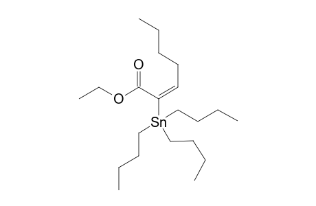 ethyl (E)-2-tributylstannylhept-2-enoate