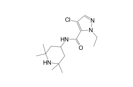 4-chloro-1-ethyl-N-(2,2,6,6-tetramethyl-4-piperidinyl)-1H-pyrazole-5-carboxamide