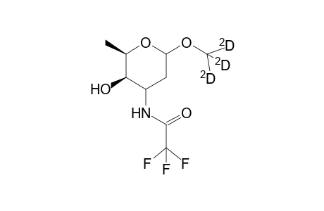 L-lyxo-Hexopyranoside, methyl-D3 2,3,6-trideoxy-3-[(trifluoroacetyl)amino]-