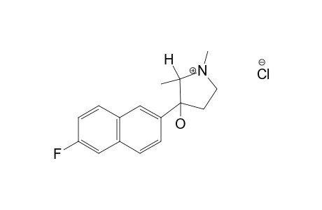 (2R,3S/2S,3R)-1,2-DIMETHYL-3-[2-(6-FLUORO-NAPHTHYL)]-3-HYDROXYPYRROLIDINE-HYDROCHLORIDE