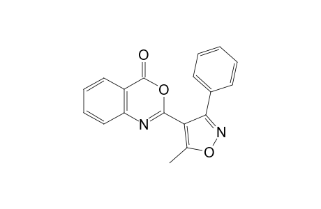 2-(5-methyl-3-phenyl-4-isoxazolyl)-4H-3,1-benzoxazin-4-one