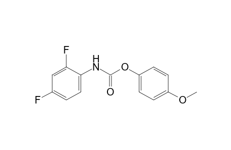 2,4-difluorocarbanilic acid, p-methoxyphenyl ester