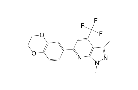 6-(2,3-dihydro-1,4-benzodioxin-6-yl)-1,3-dimethyl-4-(trifluoromethyl)-1H-pyrazolo[3,4-b]pyridine