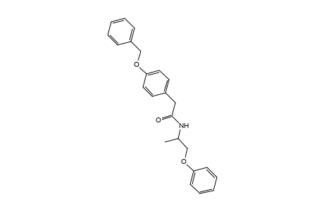 2-[p-(BENZYLOXY)PHENYL]-N-(1-METHYL-2-PHENOXYETHYL)ACETAMIDE