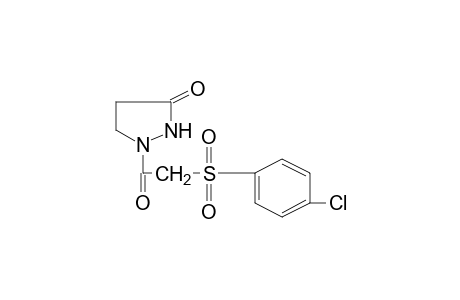 1-{[(p-chlorophenyl)sulfonyl]acetyl}-3-pyrazolidinone