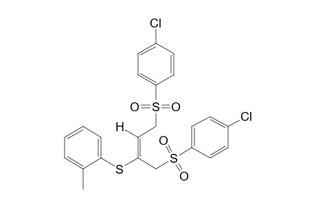 (E)-1,4-bis[(p-chlorophenyl)sulfonyl]-2-(o-tolylthio)-2-butene