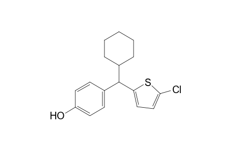 4-((5-chlorothiophen-2-yl)(cyclohexyl)methyl)phenol