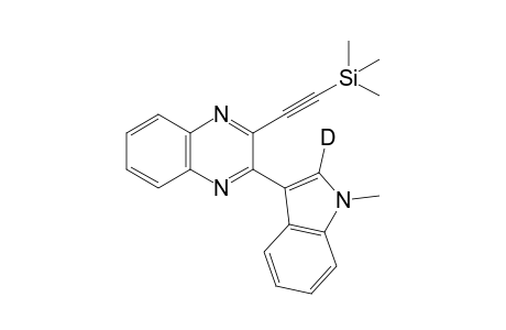 2-(1-Methyl-1H-indol-3-yl-2-d)-3-((trimethylsilyl)ethynyl)quinoxaline