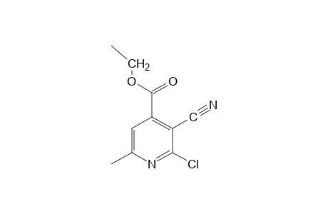 2-chloro-3-cyano-6-methylisonicotinic acid, ethyl ester