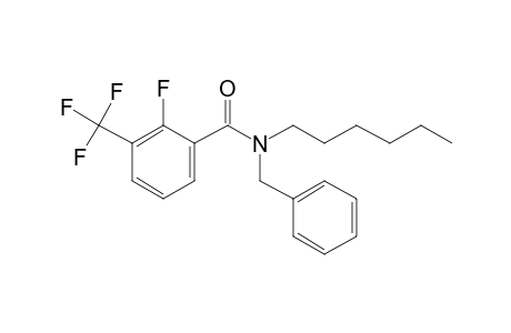 Benzamide, 2-fluoro-3-trifluoromethyl-N-benzyl-N-hexyl-