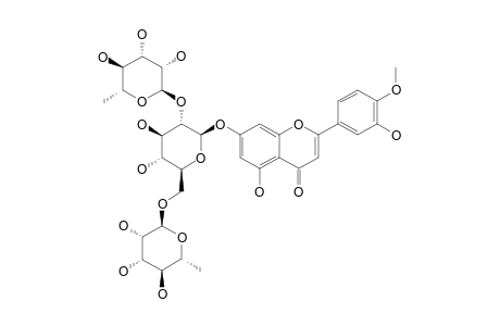 DIOSMETIN-7-O-(2'',6''-DI-O-ALPHA-L-RHAMNOPYRANOSYL)-BETA-D-GLUCOPYRANOSIDE