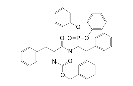 Diphenyl 1-N-carbobenzyloxyphenylalanylamino-2-phenylethylphosphonate