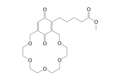 2-[4-(Methoxycarbonyl)butyl]-1,4-benzoquinone-3,5-18-crown-5